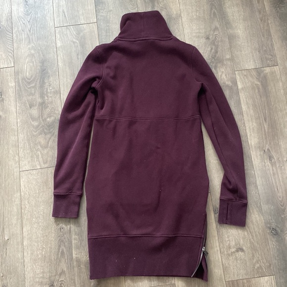 Athleta Kozy Karma Mock Neck Sweatshirt Dress XXS M76 - Picture 9 of 9